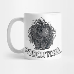 Porcupine Pi Funny Math Pun Cute Pi day for Men Women Kids Mug